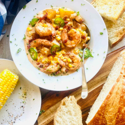 Shrimp With Sweet Corn Sauce