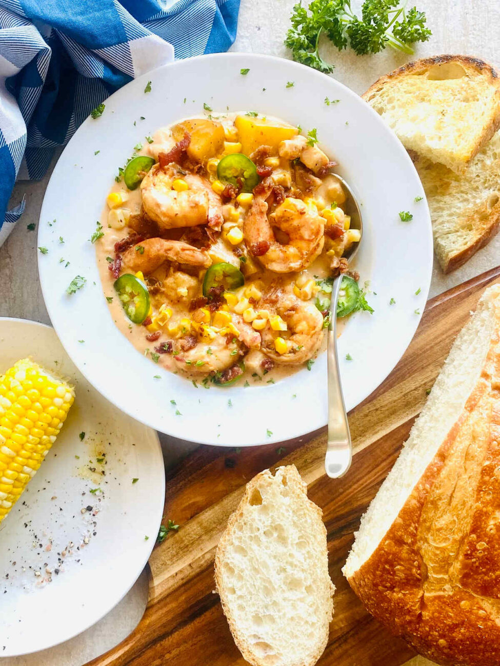 Shrimp With Sweet Corn Sauce