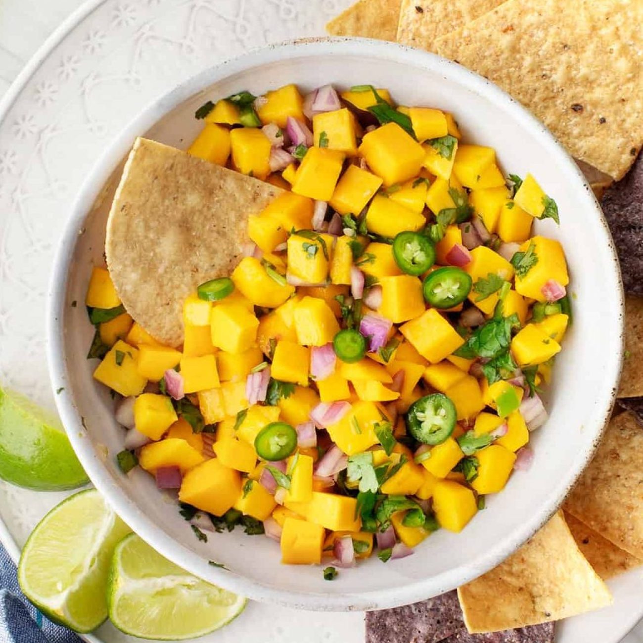 Simple Avocado- Mango Salsa