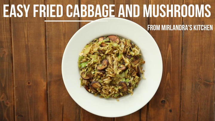 Simple Cabbage And Mushroom Side