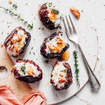 Simple Cream Cheese Stuffed Dates