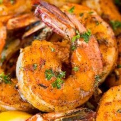 Simple Creole Shrimp With Garlic And Lemon