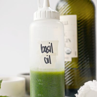 Simple Garlic Basil Oil