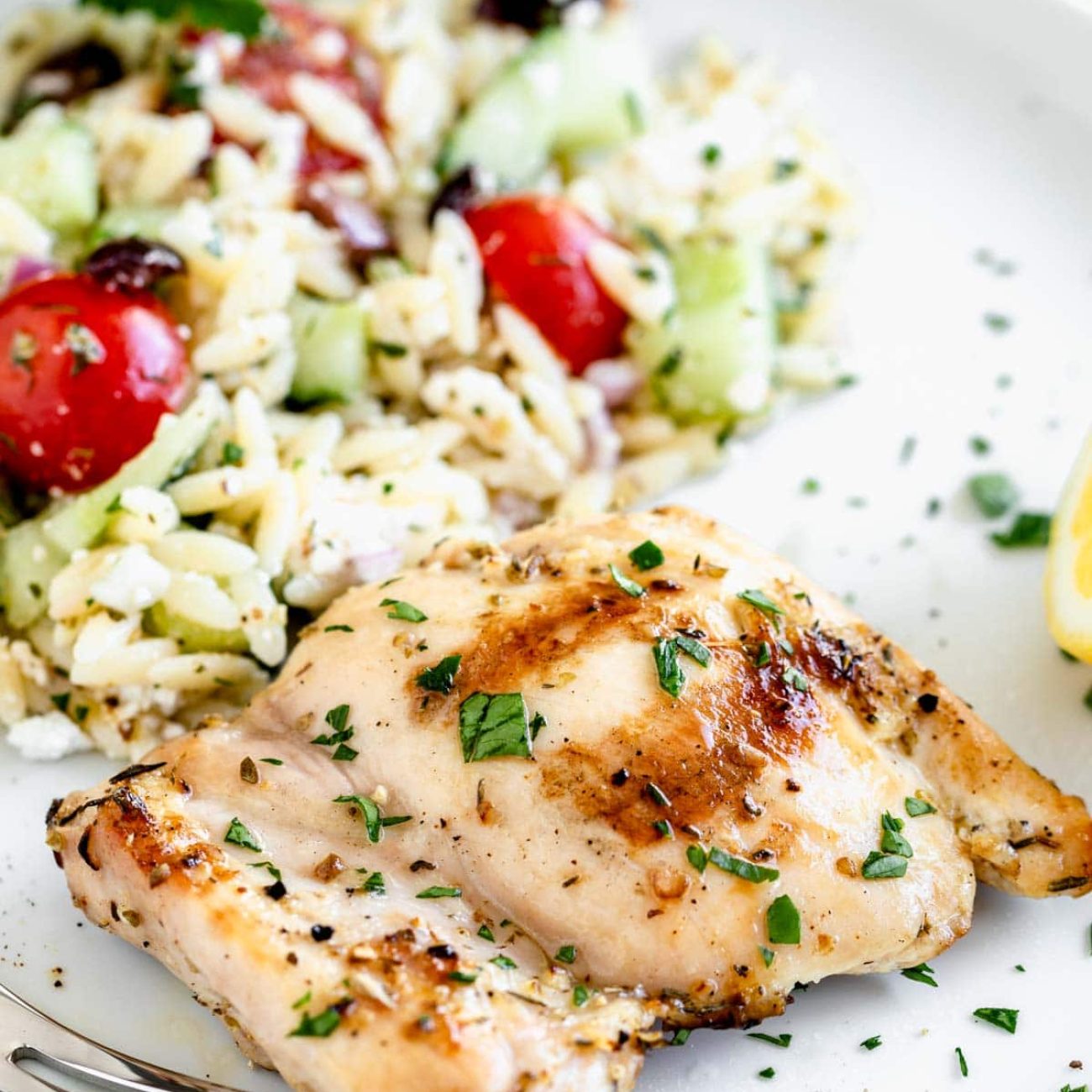 Simple Greek Lemon Chicken Thighs With