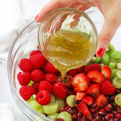 Simple Greens And Fruit Salad With