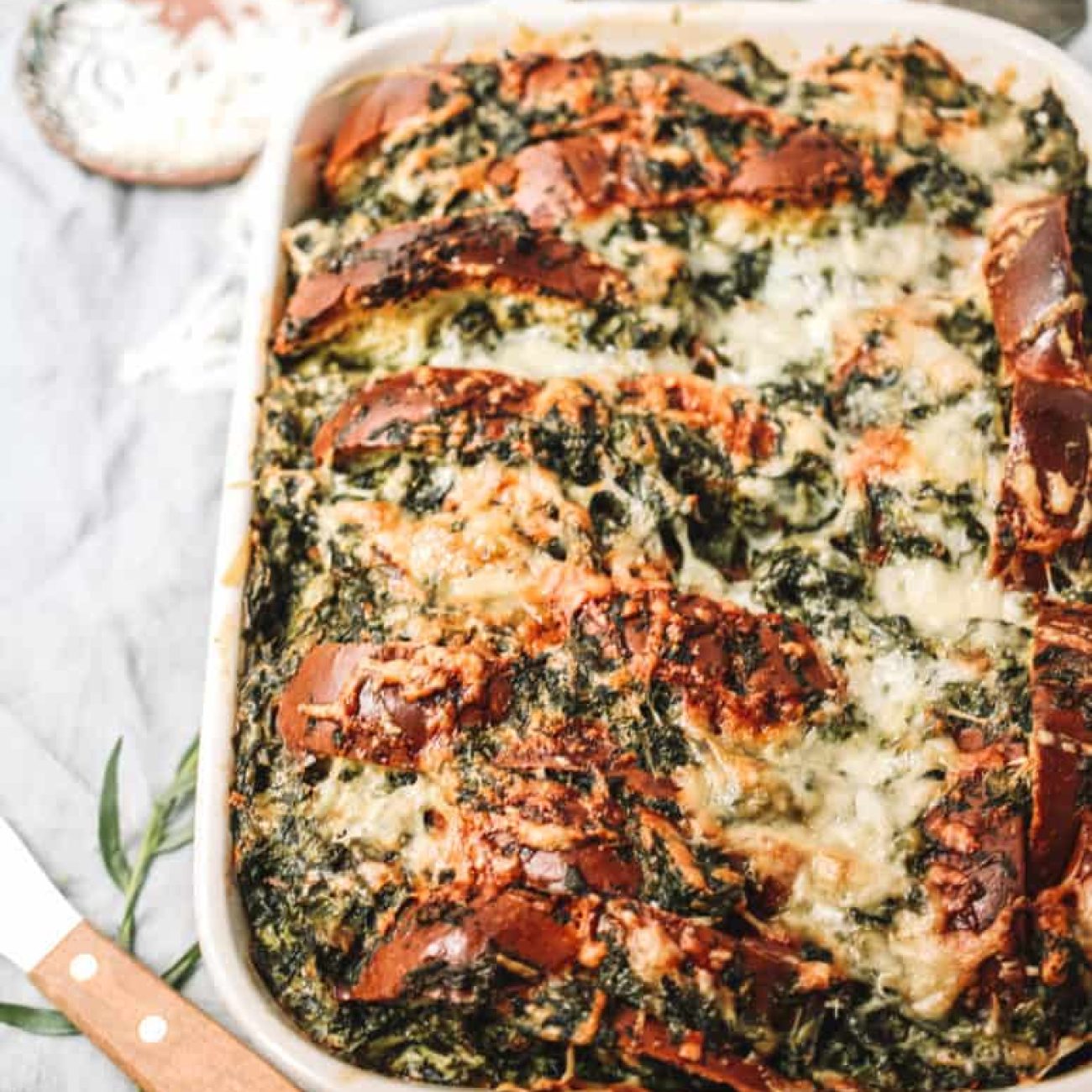 Simple Spinach And Gruyere Casserole