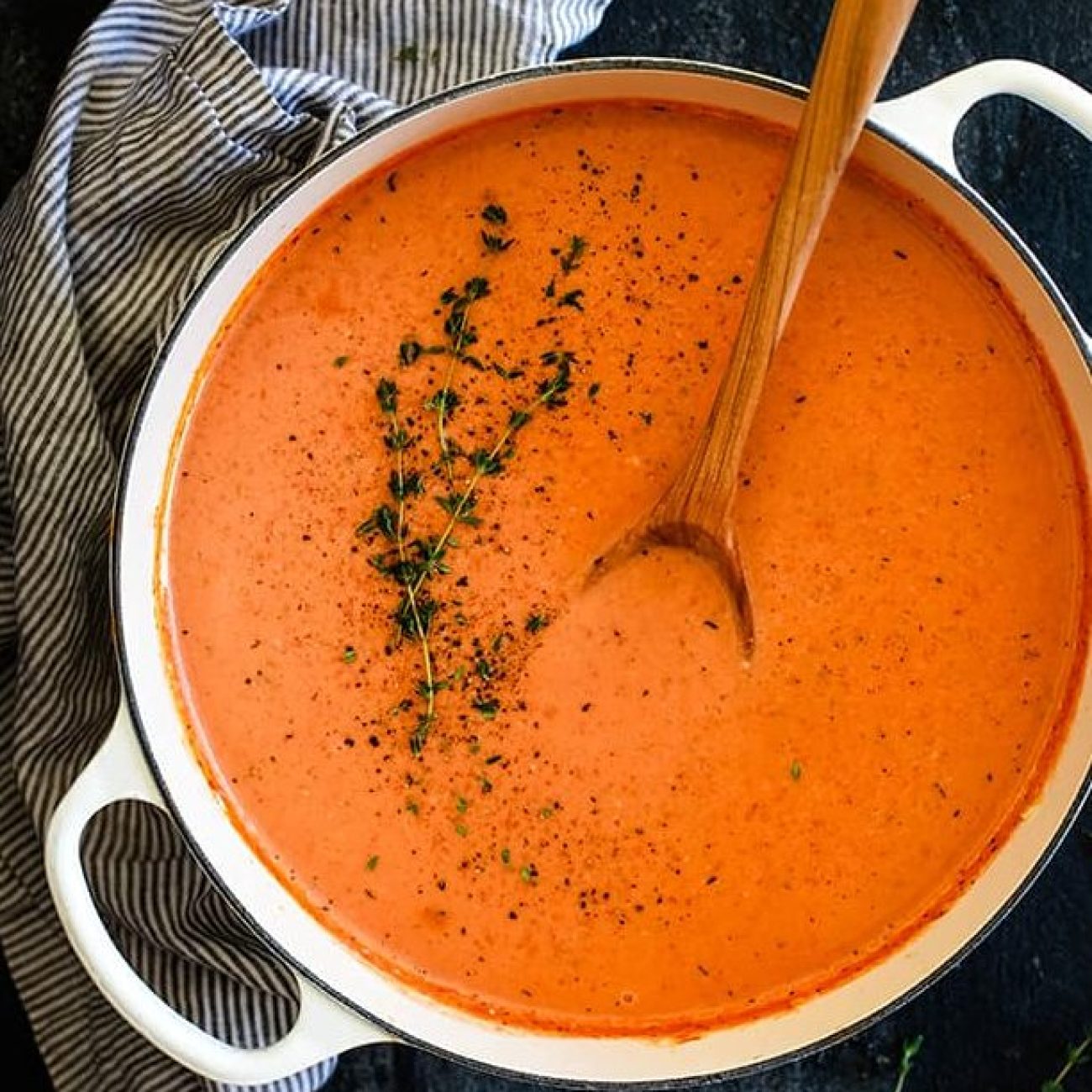 Sizzling Bacon and Tomato Soup with a Spicy Twist