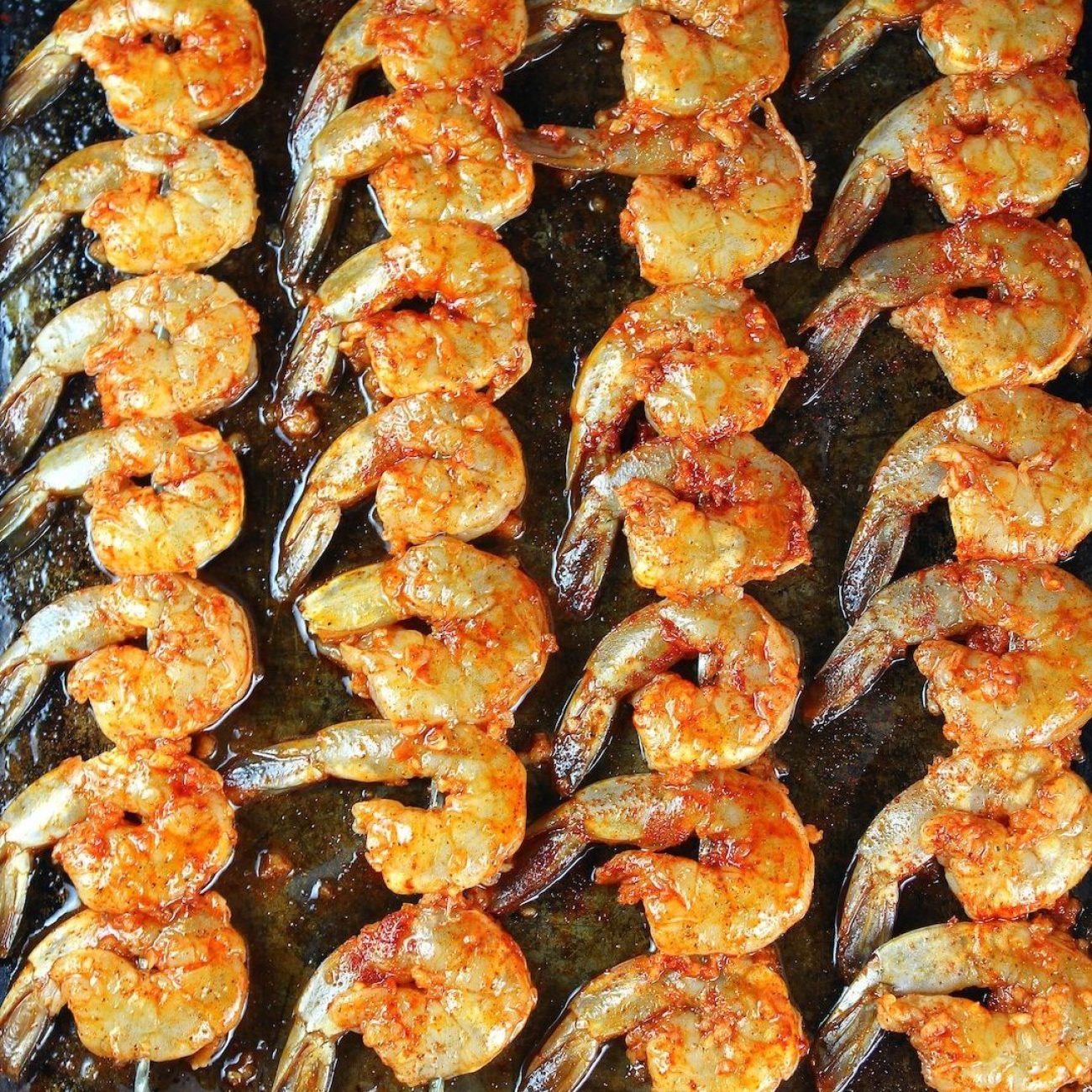 Skewered Chilli, Lime Prawns