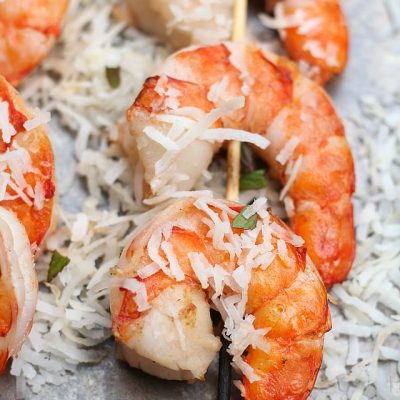 Skewered Coconut Shrimp