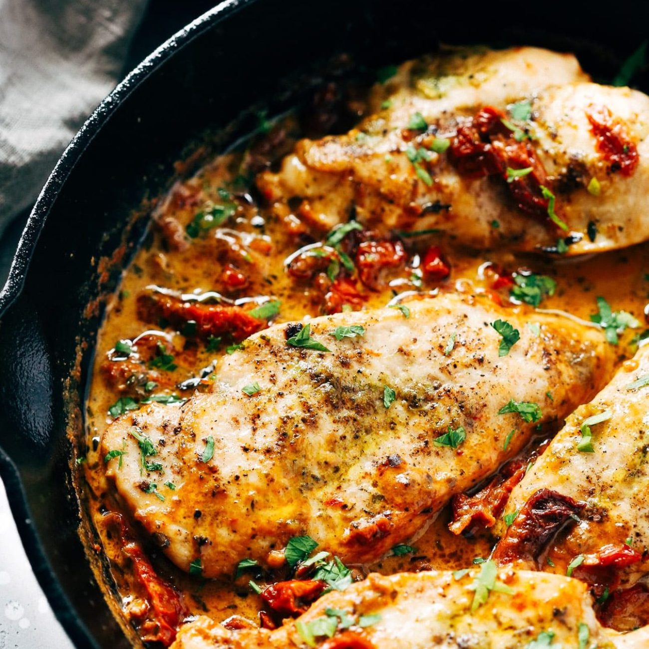 Skillet Chicken Parmigiana