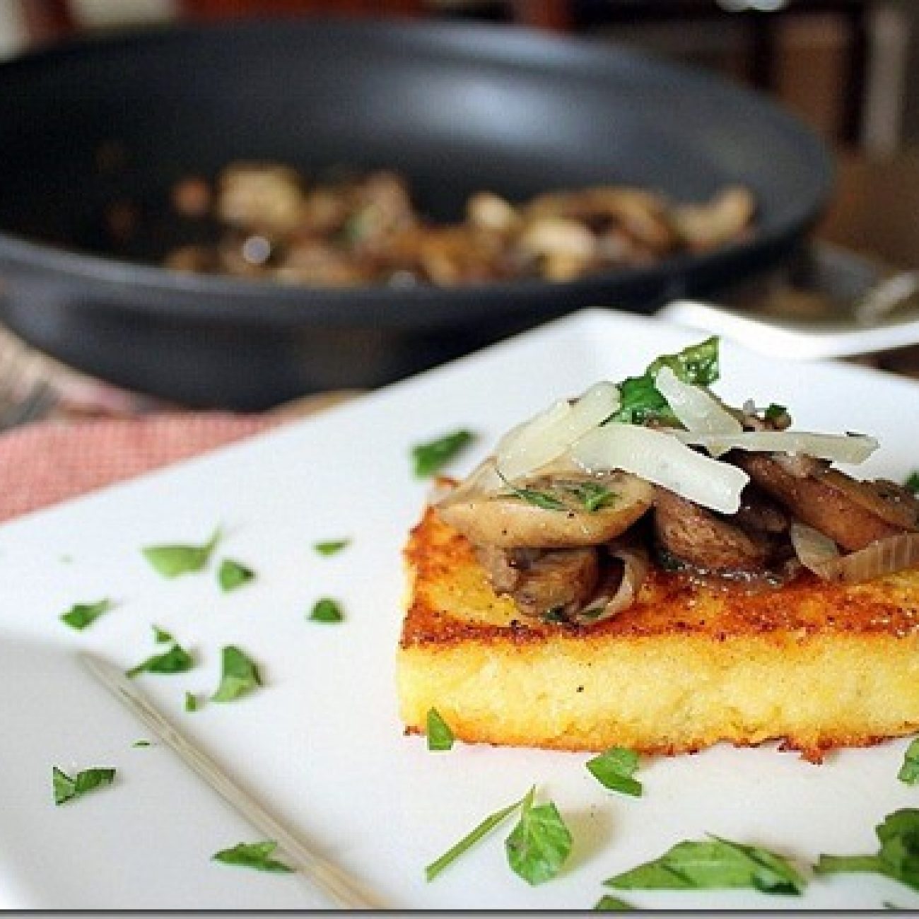 Skillet Polenta Squares