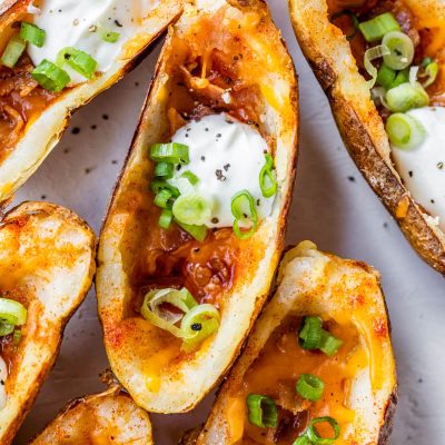 Skinny Dippers Baked Potato Skins For