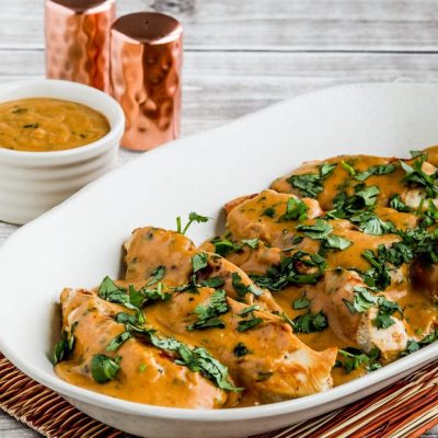 Sliced Chicken Breasts In A Thai Sauce