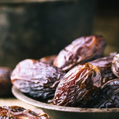 Smoked Almond Stuffed Dates