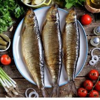 Smoked Herring With Tomato And Greens