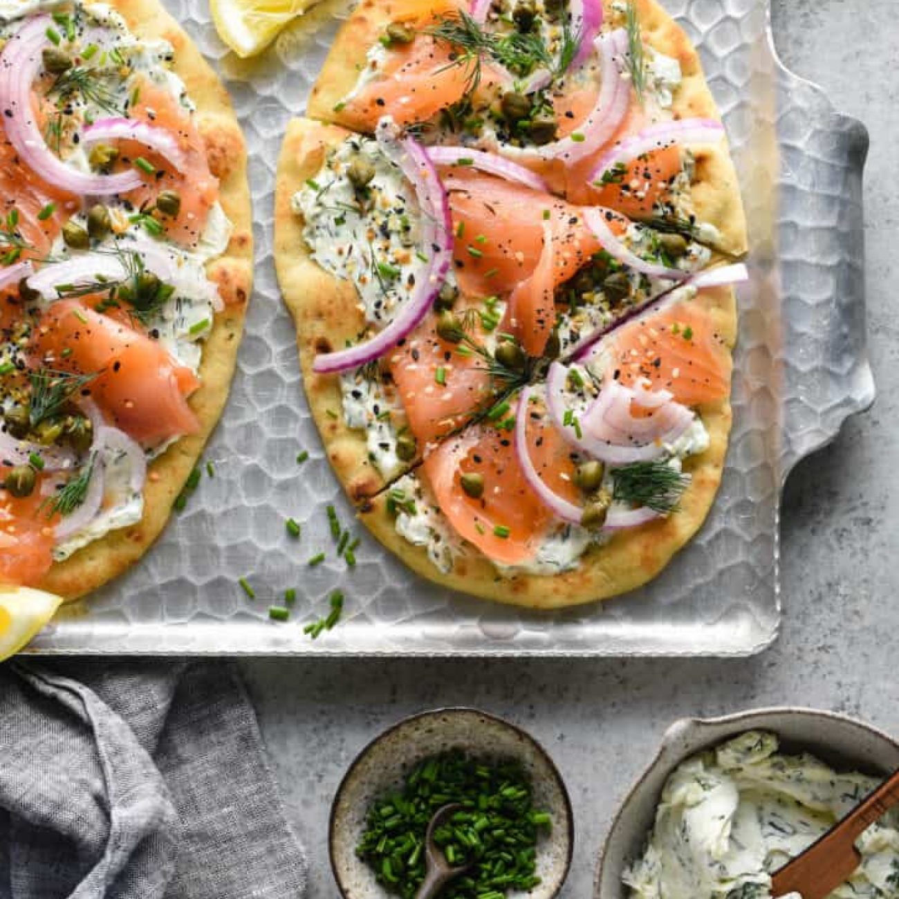 Smoked Salmon And Caper Pizza