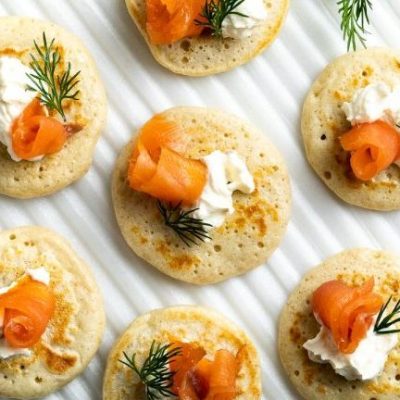 Smoked Salmon And Dill Blinis