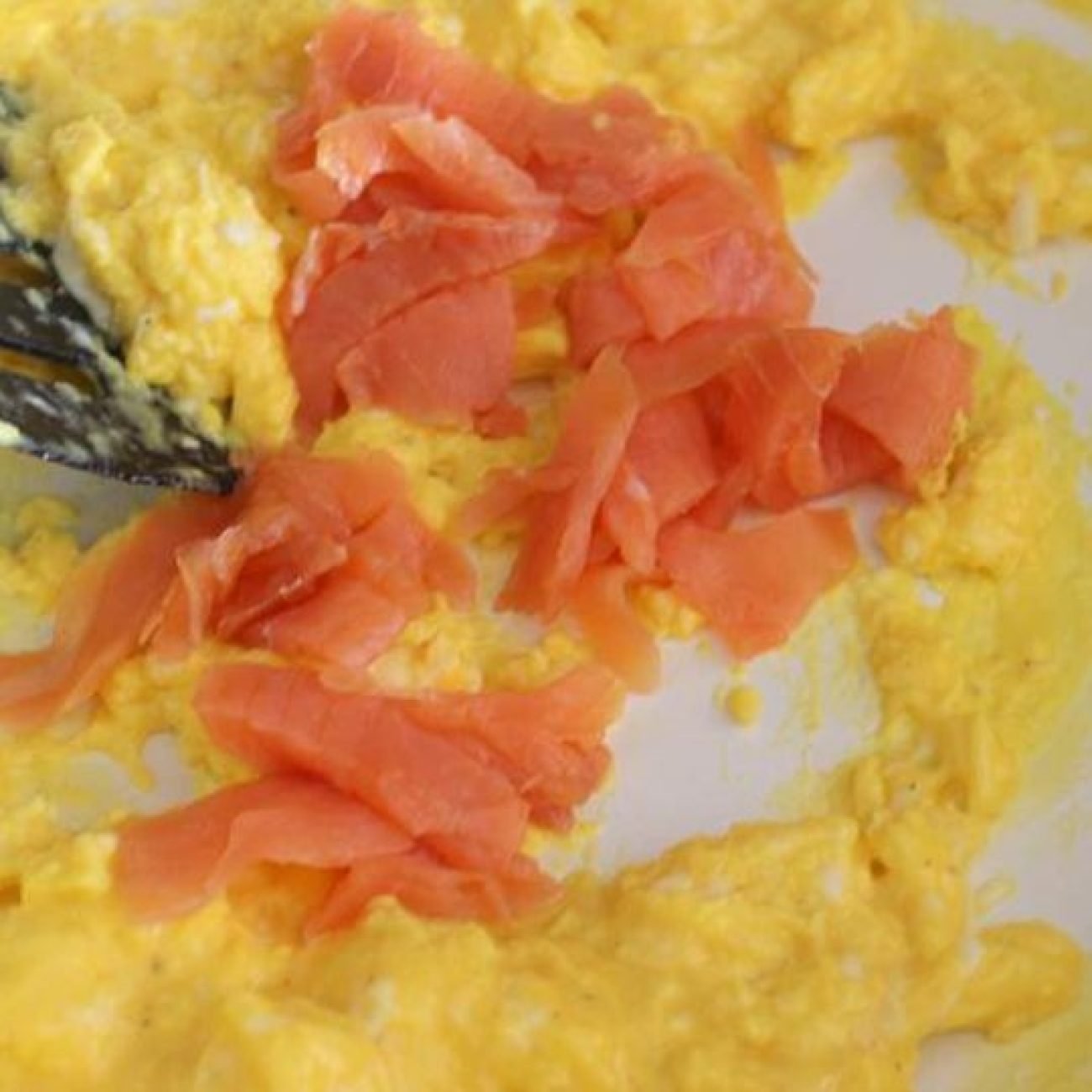 Smoked Salmon Soft Scrambled Eggs Delight