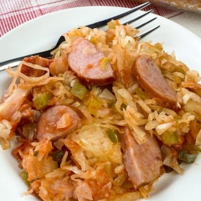 Smoked Sausage And Sauerkraut Casserole