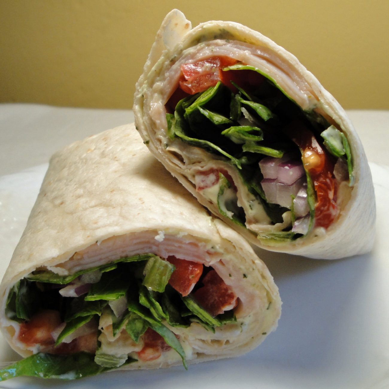 Smoked Turkey & Caramelized Onion Wraps