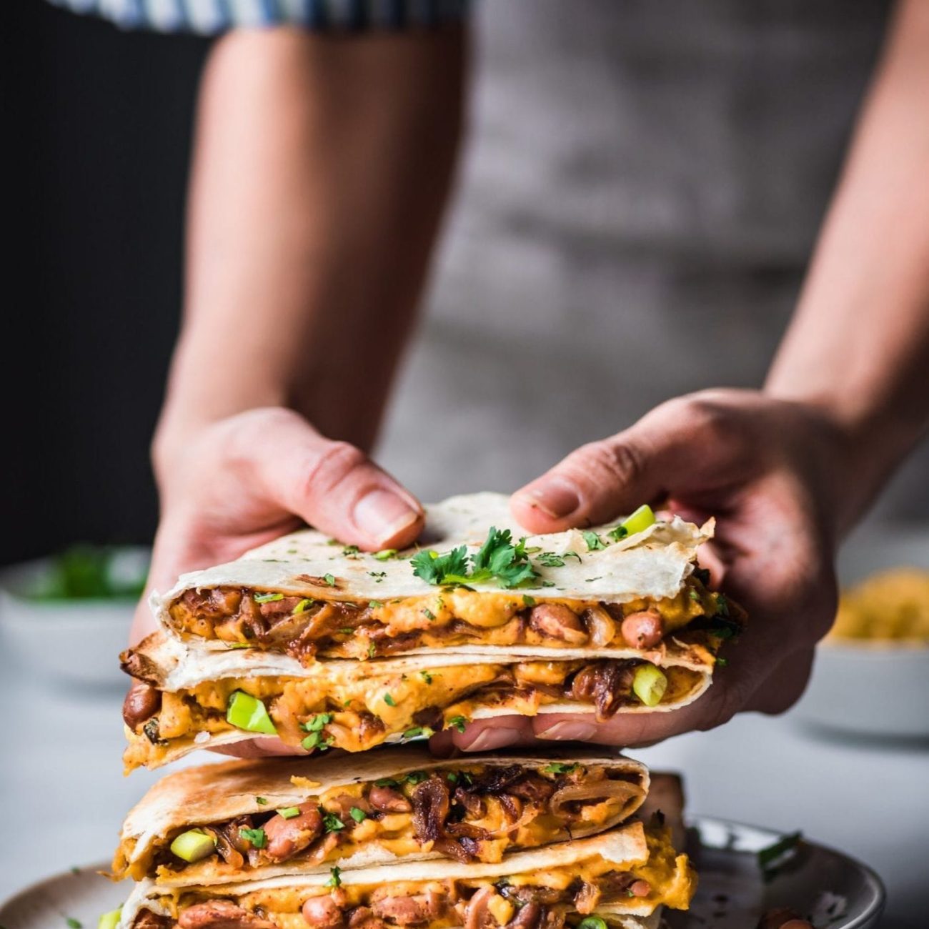 Smoky Chipotle and Cheesy Potato Quesadillas Recipe