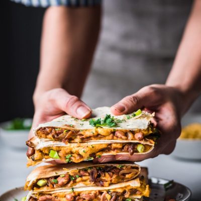 Smoky Chipotle And Cheesy Potato Quesadillas Recipe