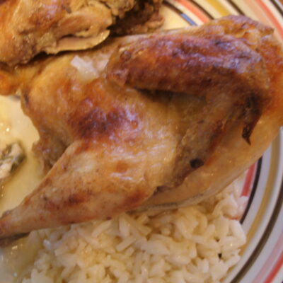 Smothered Cornish Game Hens