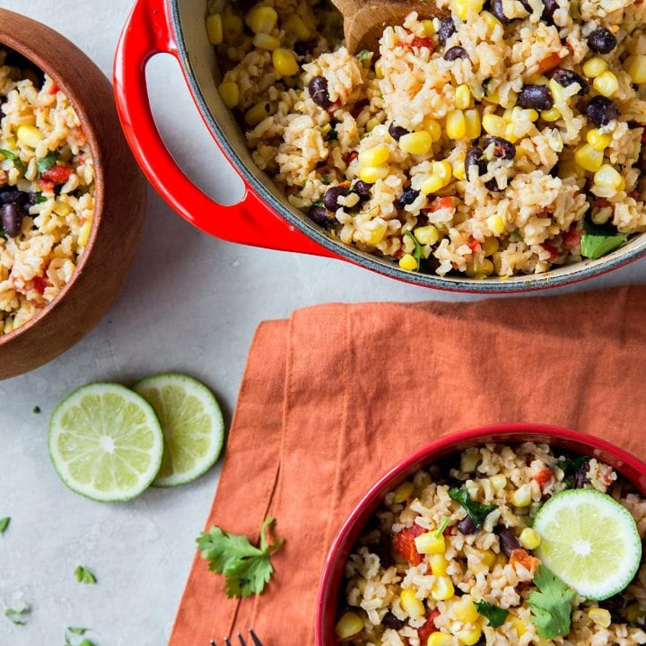 Southwestern-Inspired Beans and Rice Fiesta