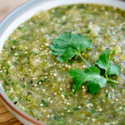 Spicy And Smoky Green Tomatillo Salsa Verde Recipe