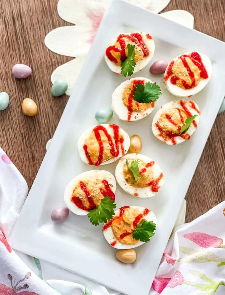 Spicy Deviled Eggs – Webo Yena Style