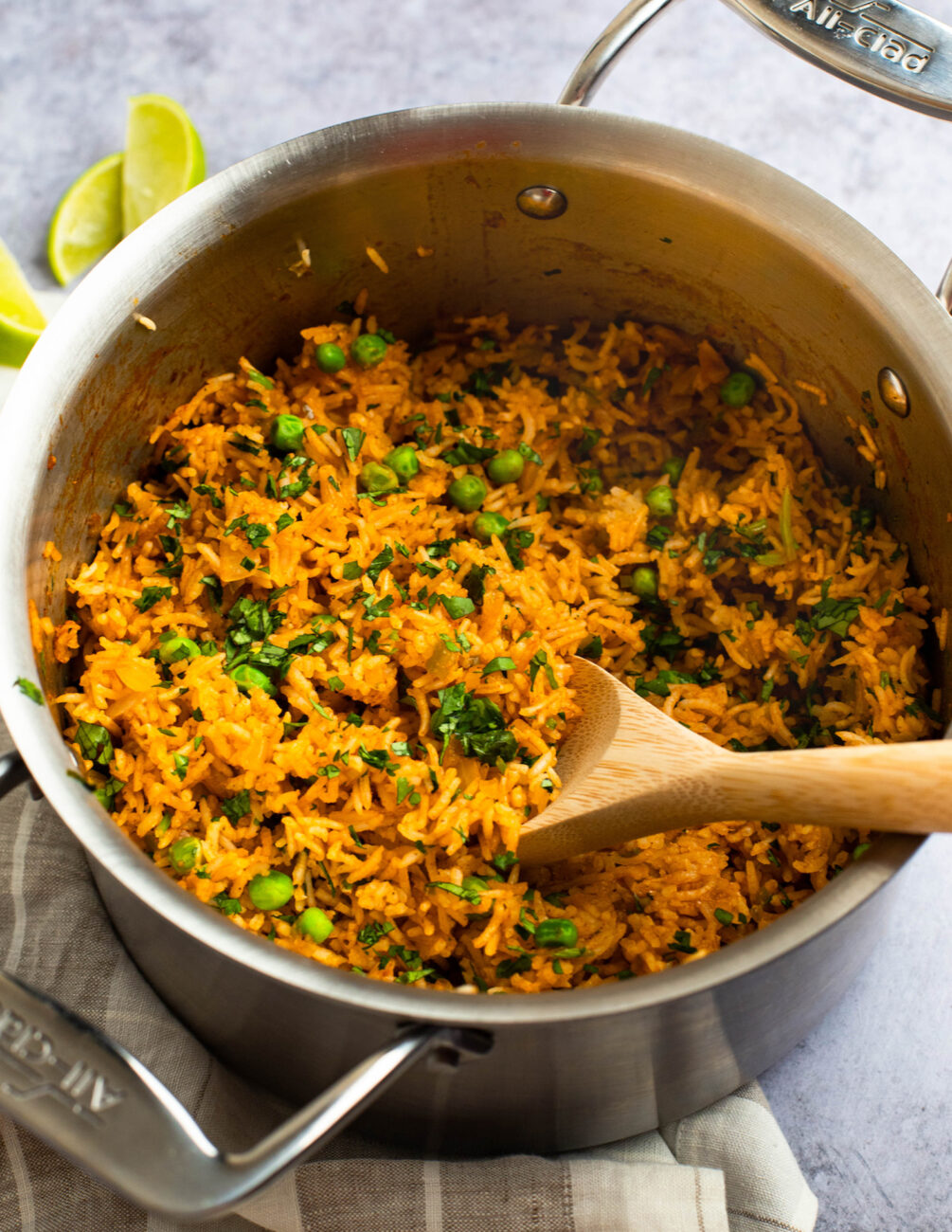 Spicy Dual-Chile Green Rice Recipe