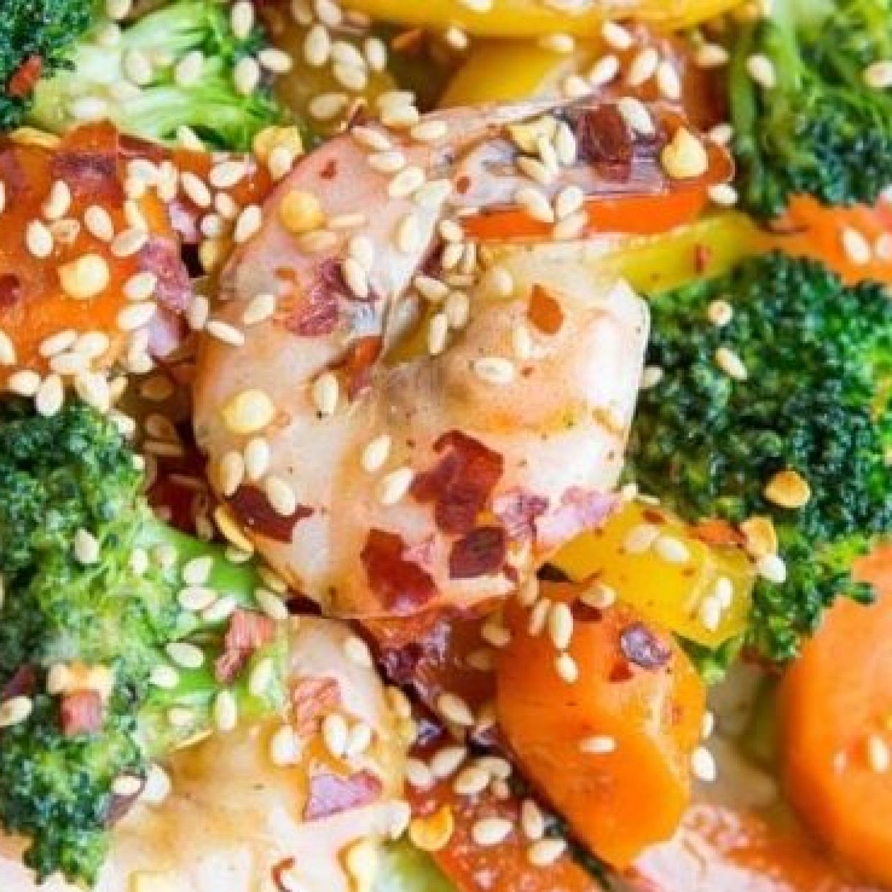 Spicy Orange Glazed Shrimp Stir-Fry