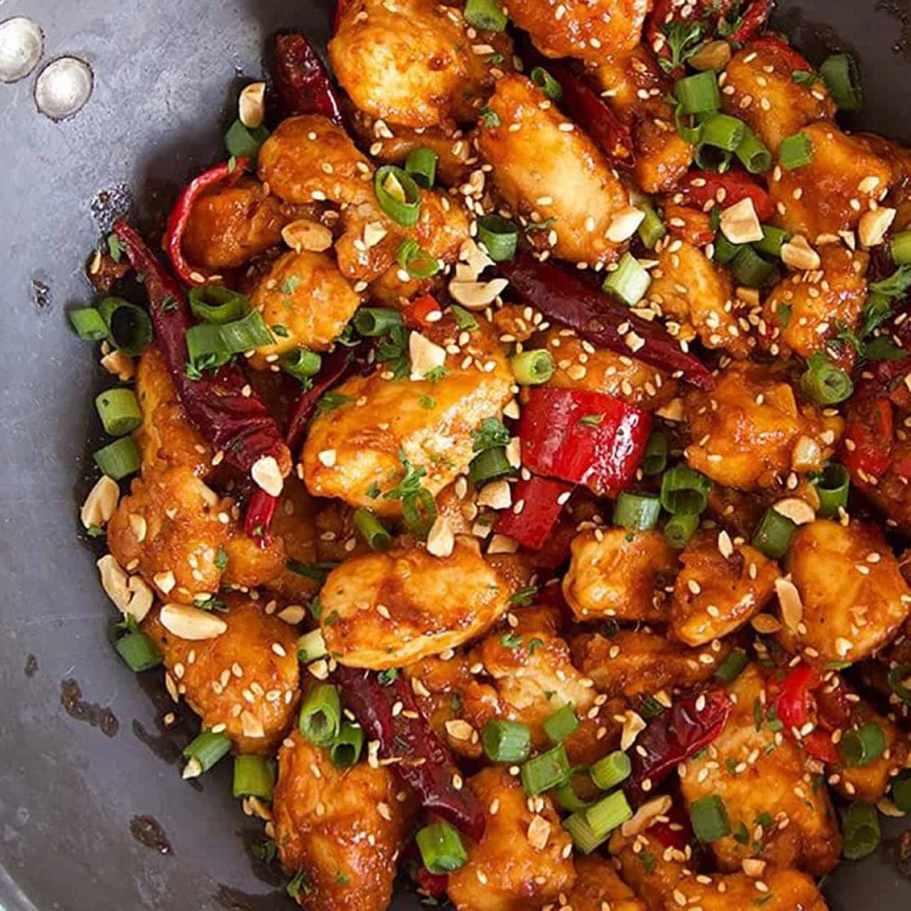 Spicy Szechuan Chicken with Crisp Green Beans