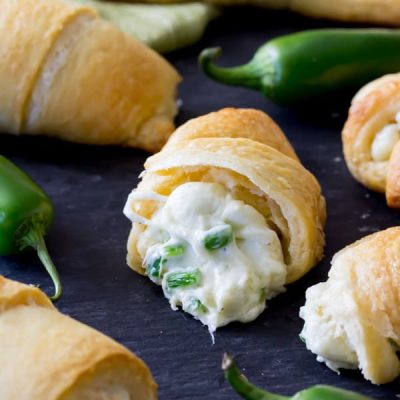 Spicy Three-Cheese Jalapeno Crescent Rolls Recipe