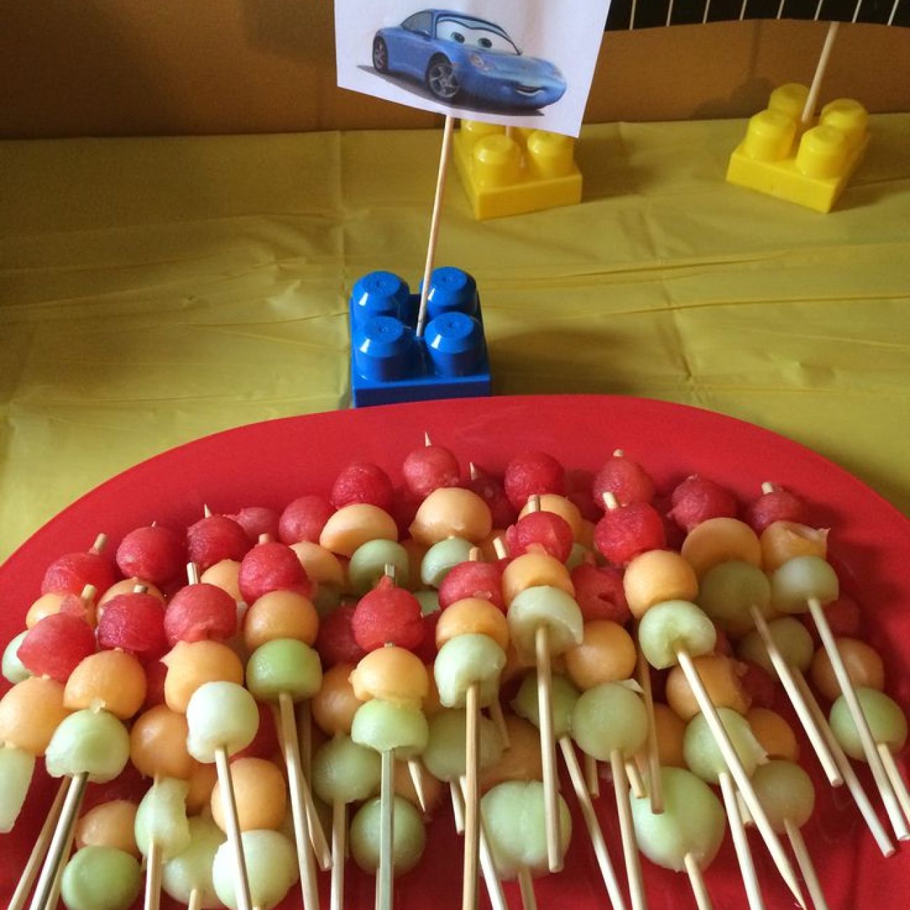 Starry Night Watermelon and Kiwi Skewers: A Refreshing Party Snack