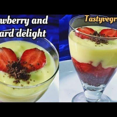 Strawberry Delight: No-Bake Custard Bombe Recipe