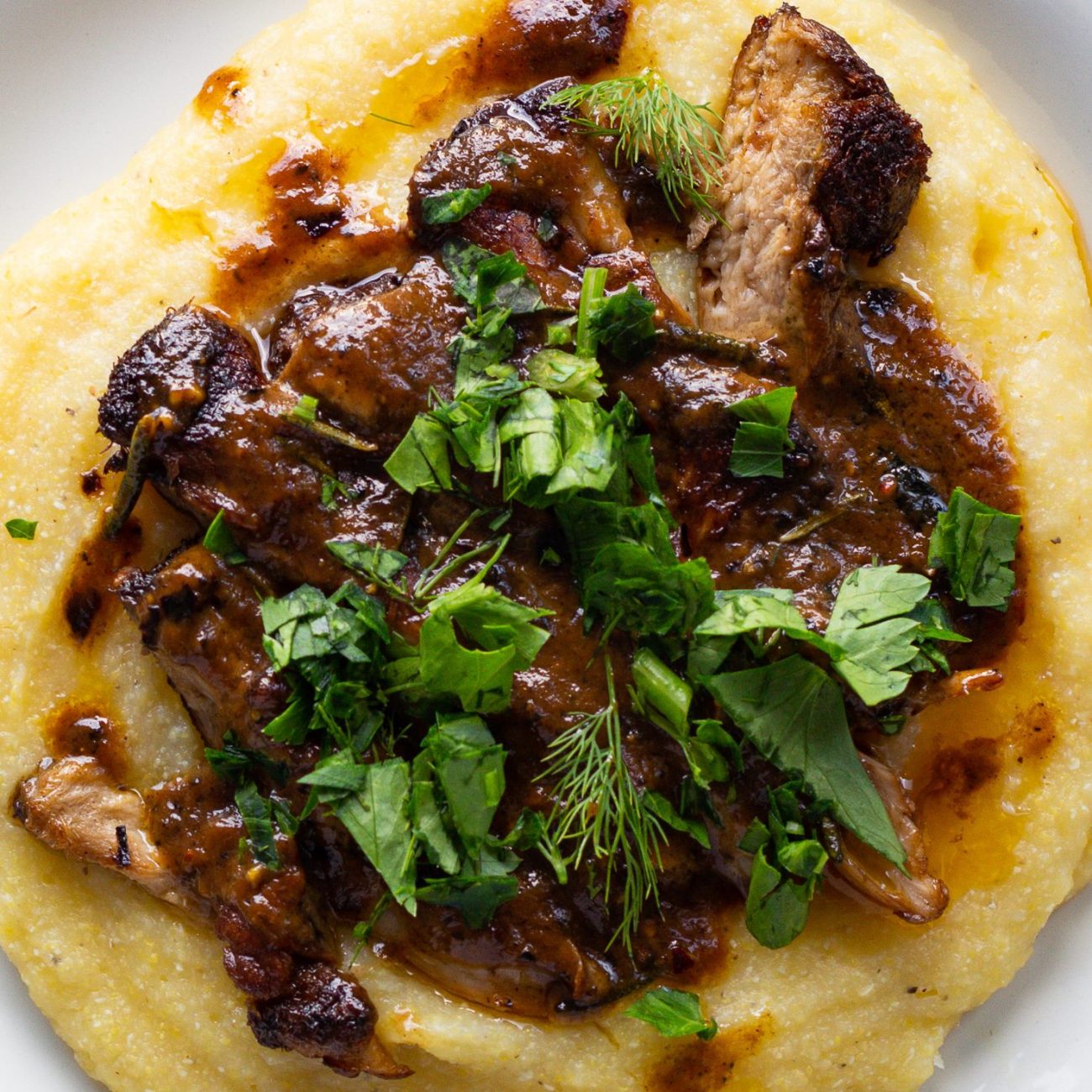 Succulent Pan-Seared Steak with Garlic Butter Mushrooms