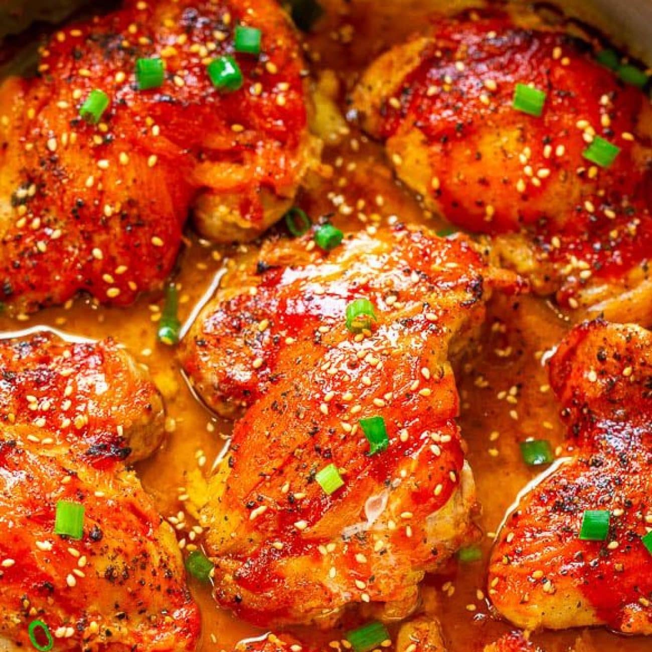 Sweet and Spicy Glazed Chicken Thighs Recipe