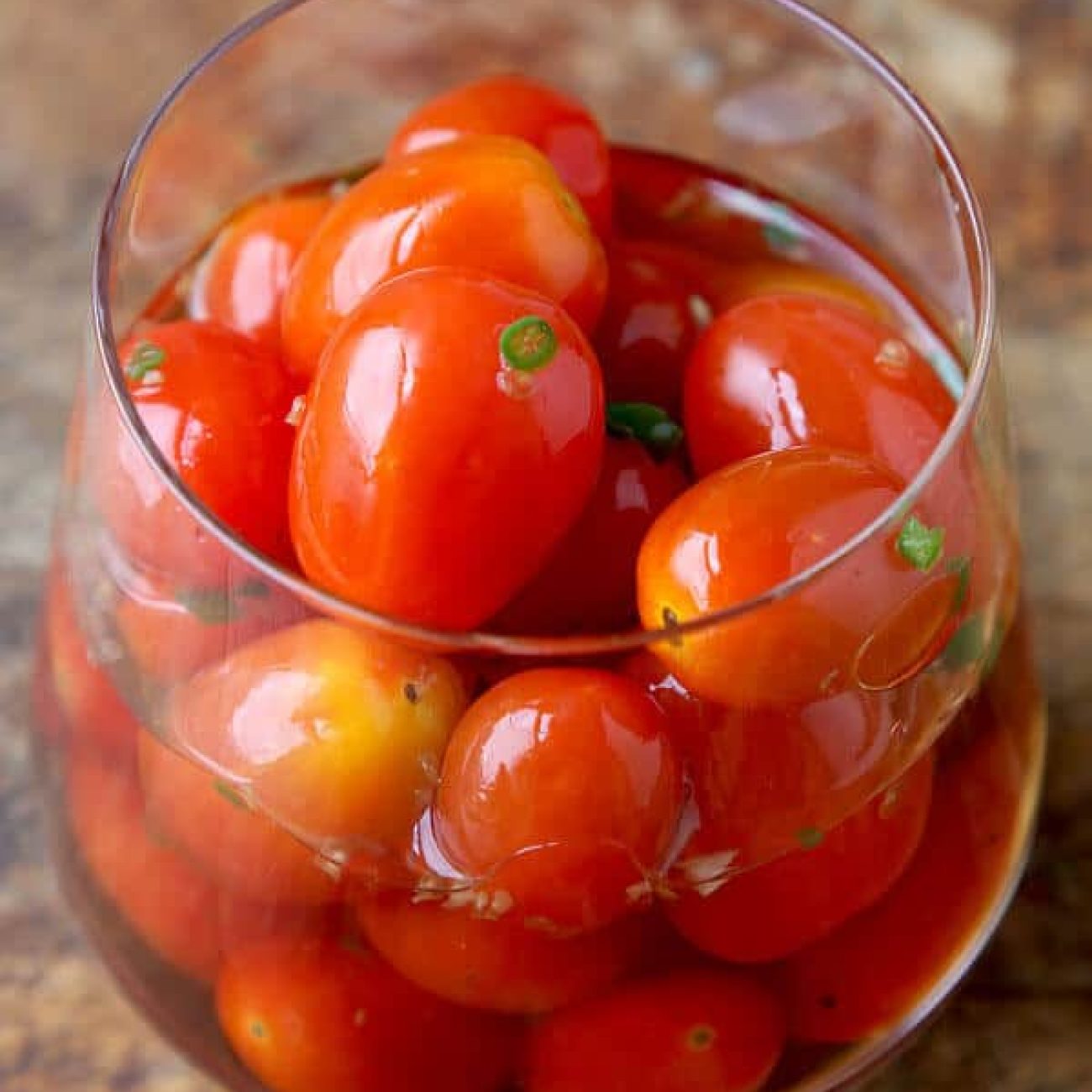 Sweet and Spicy Pickled Tomatoes Recipe