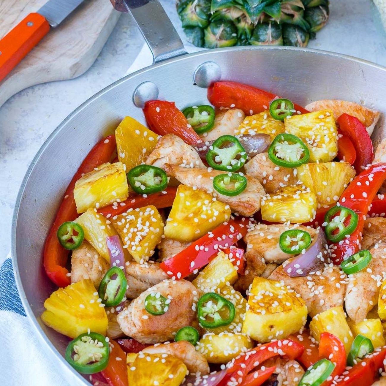 Sweet and Spicy Pineapple Chicken Delight