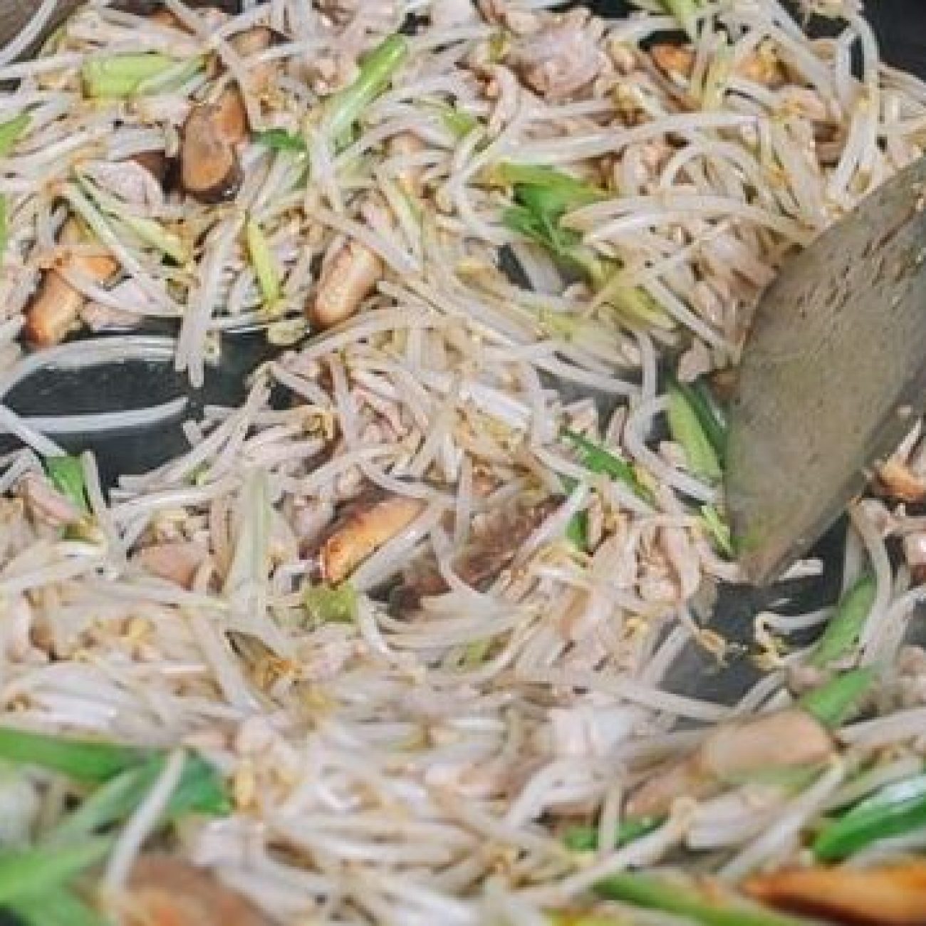 Tangy Tamarind Chicken Served with Crunchy Bean Sprouts