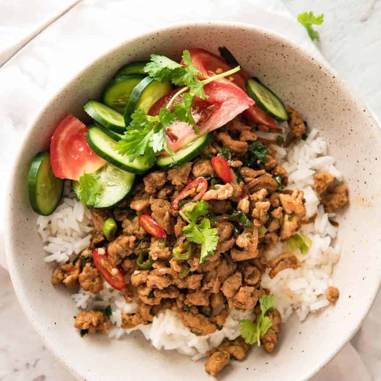 Thai-Inspired Basil Chicken with a Spicy Kick