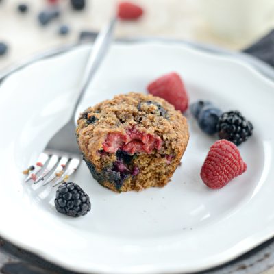 Triple Berry Muffins: A Burst Of Blueberry, Raspberry, And Strawberry Flavors