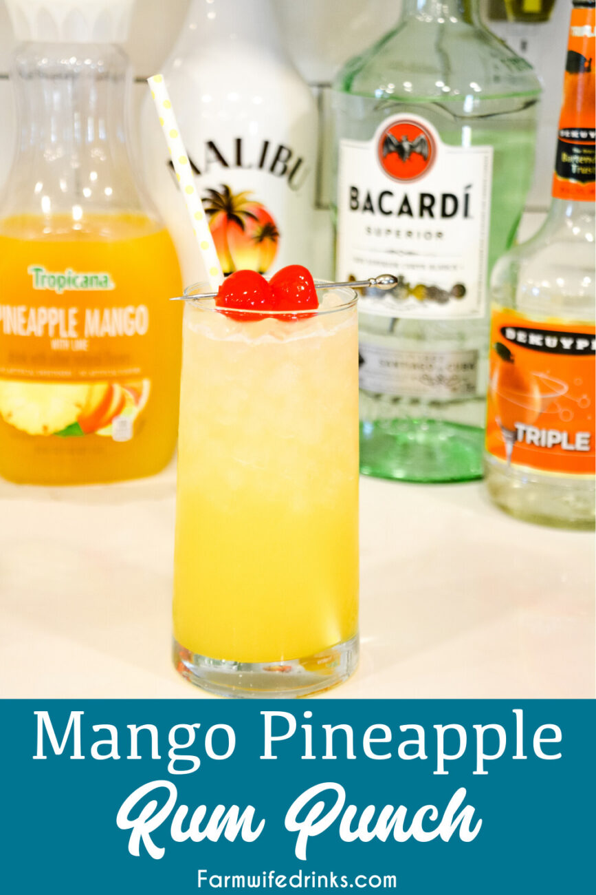 Tropical Mango Rum Punch Inspired by St. Croix Flavors