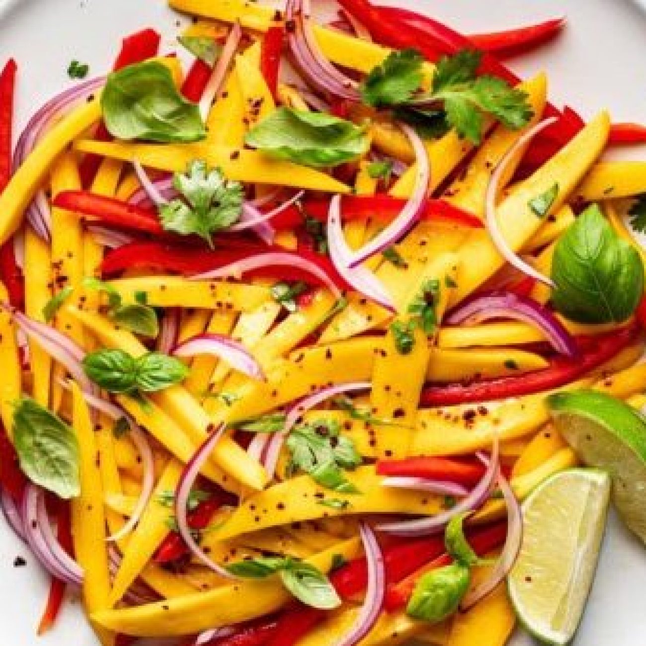 Tropical Spinach, Avocado, and Mango Salad Recipe