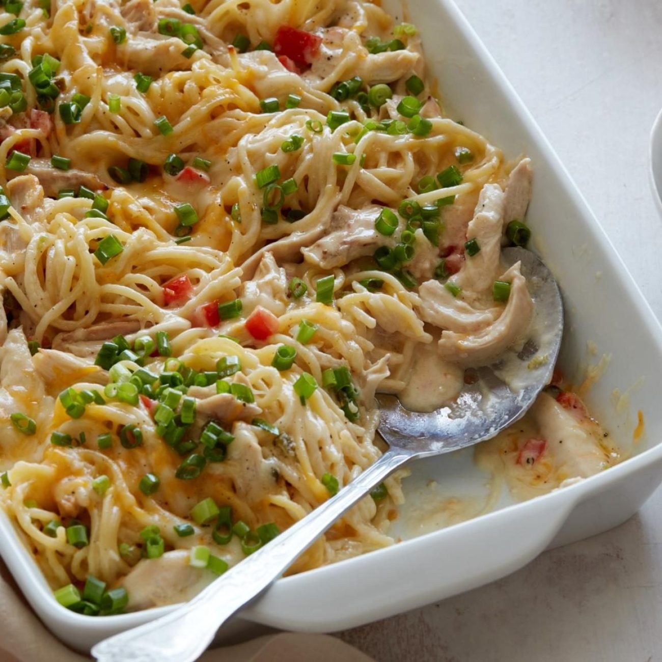 Ultimate Cheesy Turkey Spaghetti Bake