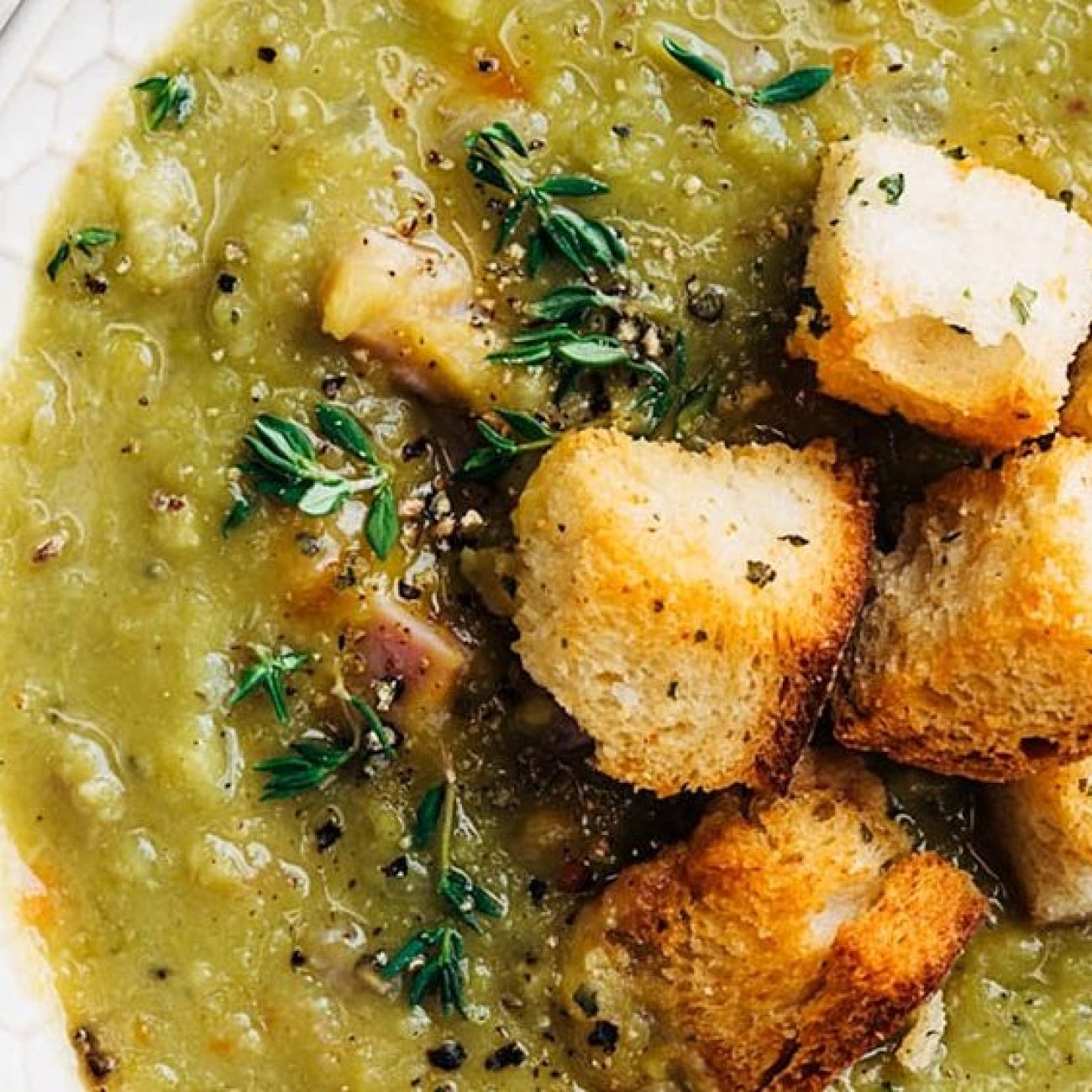 Ultimate Green Split Pea Soup with Ham Bone Recipe