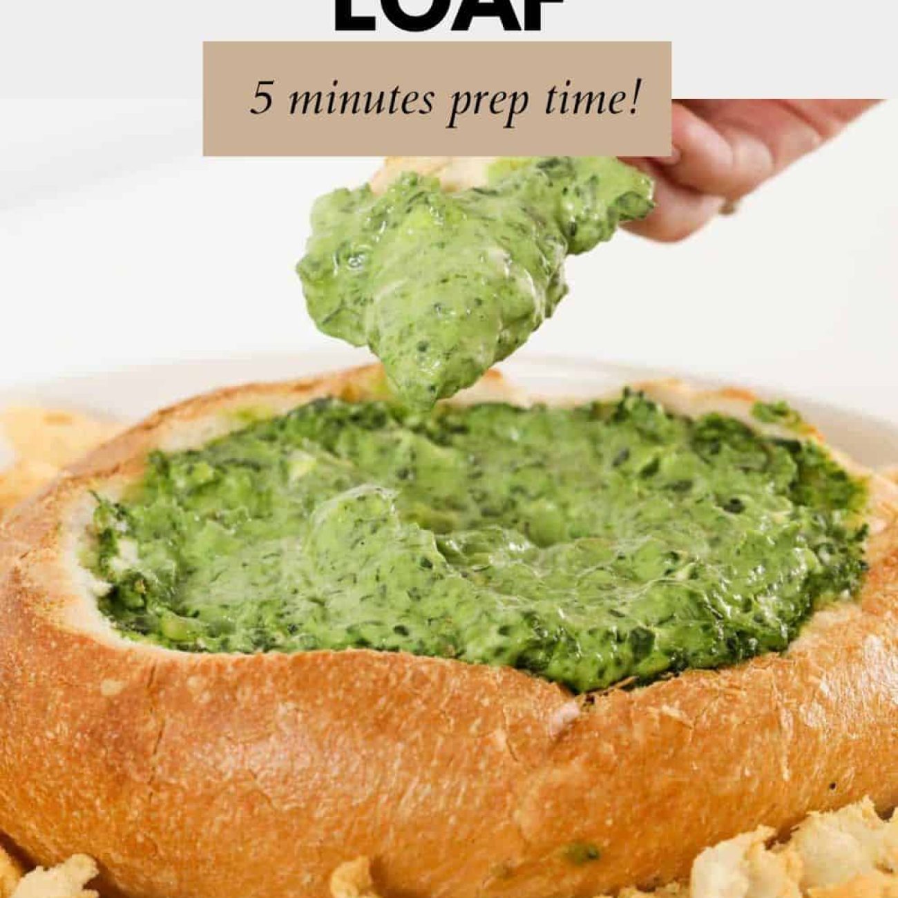 Ultimate Spinach Dip Stuffed Cobb Loaf Recipe