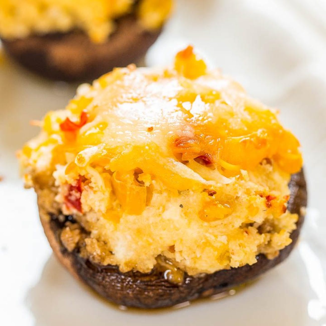 Ultimate Triple-Cheese Stuffed Mushroom Caps Recipe