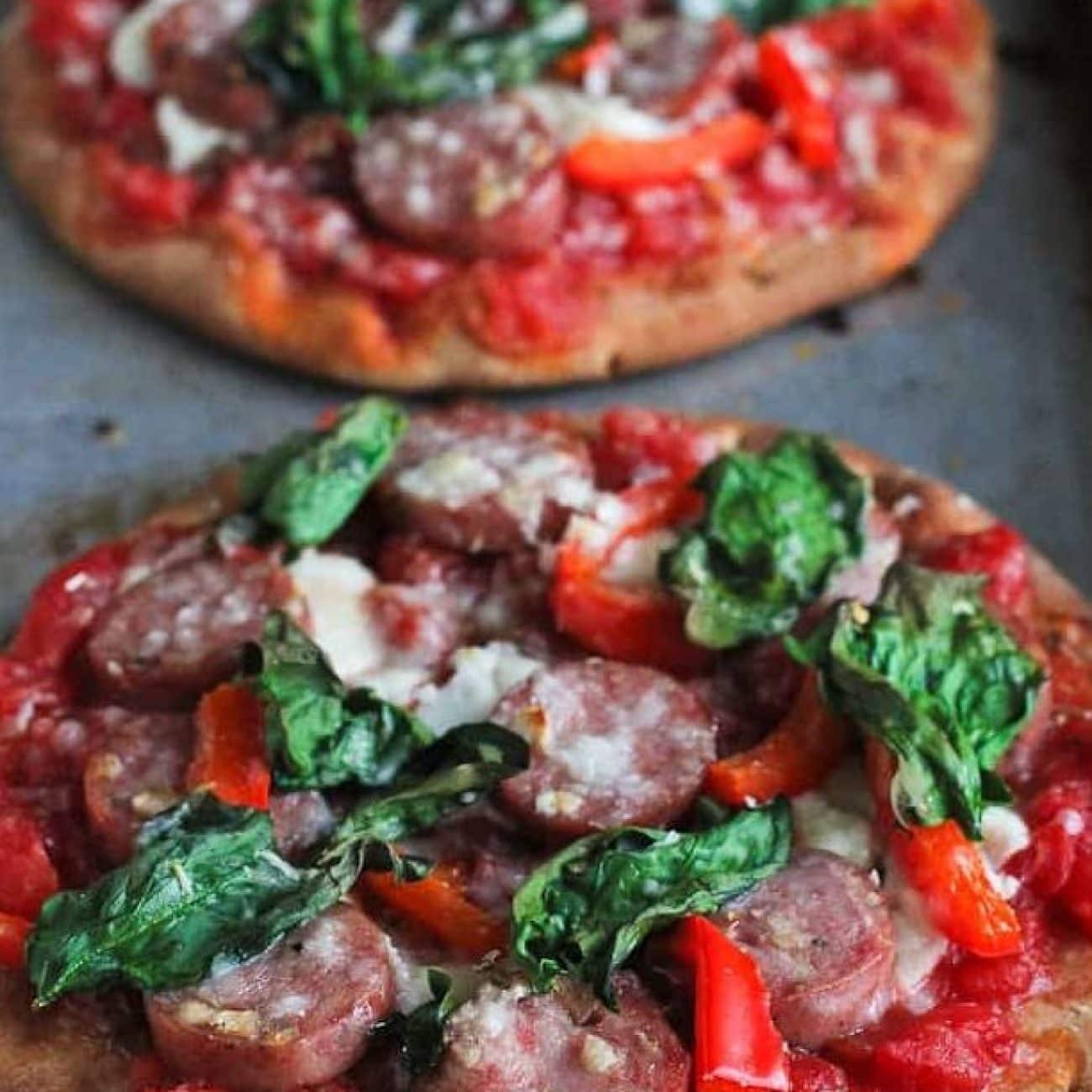 Vegetable-Stuffed Whole Wheat Pita Pizza Recipe